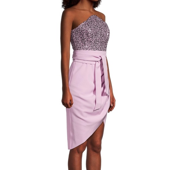 Lavish Alice: Sequin Bandeau Embellished Dress with BELT ๐ - Picture 13 of 14